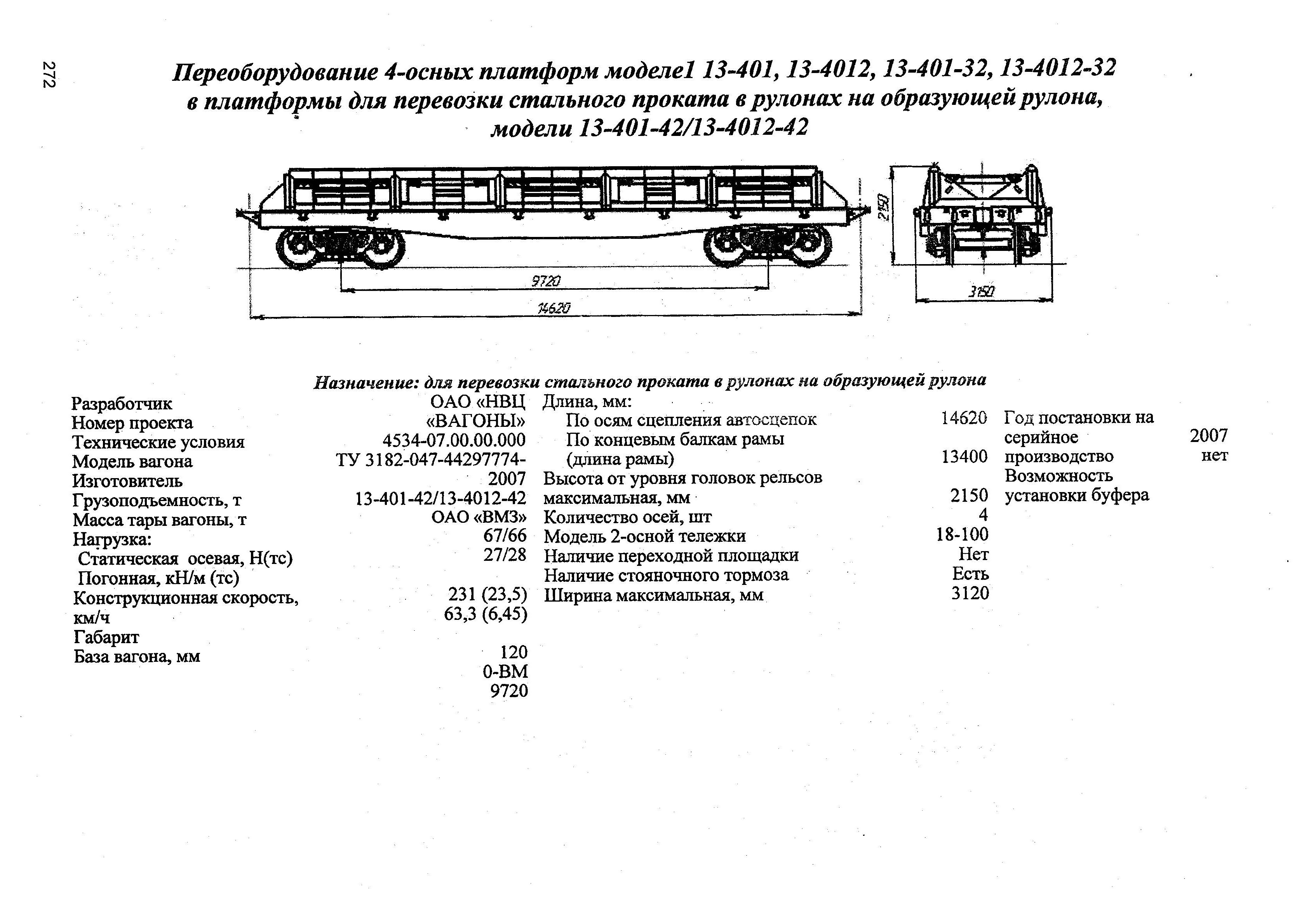 Платформа модель 13-4012 технические характеристики
